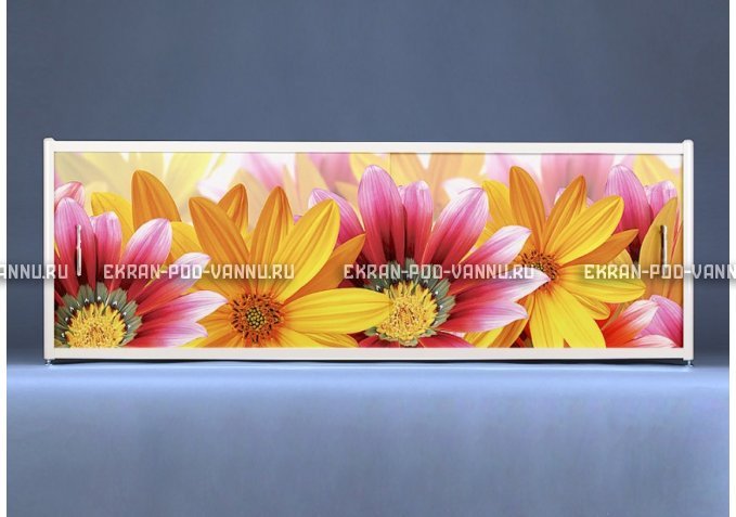 Раздвижной ФОТО экран - Flowers – купить по цене 8500 руб. в интернет-магазине в городе Йошкар-Ола картинка 1