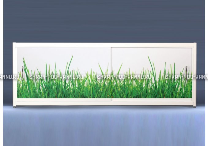 Экран на роликах EUROPLEX Трава – купить по цене 12400 руб. в интернет-магазине в городе Йошкар-Ола картинка 1