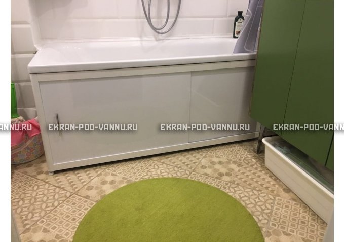 Раздвижной экран EUROPLEX Комфорт белый – купить по цене 6400 руб. в интернет-магазине в городе Йошкар-Ола картинка 1