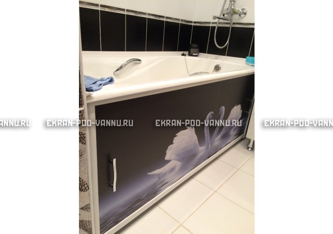 Раздвижной ФОТО экран - Лебеди – купить по цене 8500 руб. в интернет-магазине в городе Йошкар-Ола картинка 2
