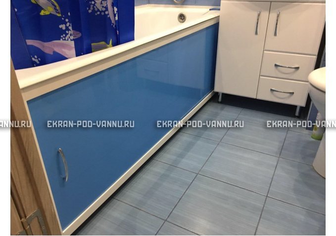 Раздвижной экран EUROPLEX Комфорт голубой – купить по цене 6750 руб. в интернет-магазине в городе Йошкар-Ола картинка 3