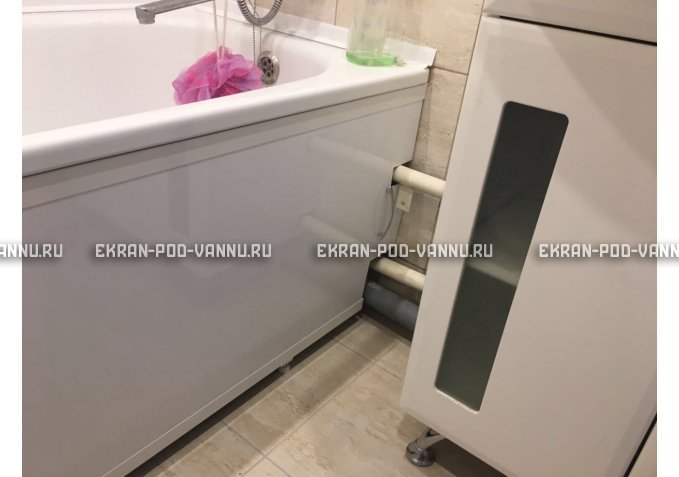 Экран под трубы EUROPLEX Универсал белый высокий – купить по цене 6550 руб. в интернет-магазине в городе Йошкар-Ола картинка 1