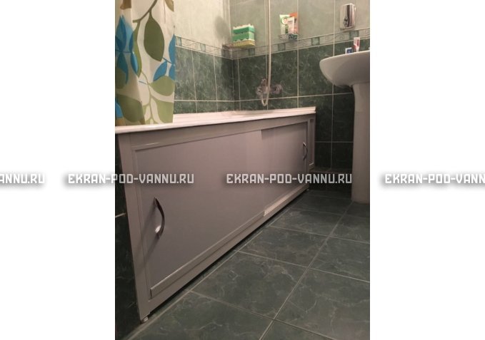 Экран  EUROPLEX Роликс белый с вставкой – купить по цене 10400 руб. в интернет-магазине в городе Йошкар-Ола картинка 2