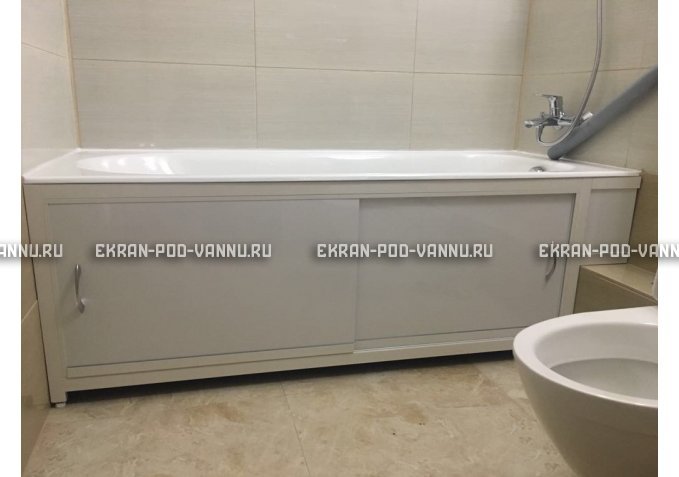 Экран  EUROPLEX Роликс белый с вставкой – купить по цене 10400 руб. в интернет-магазине в городе Йошкар-Ола картинка 4