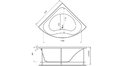 Акриловая ванна Vayer Gaja 150x150 – купить по цене 30350 руб. в интернет-магазине в городе Йошкар-Ола картинка 20